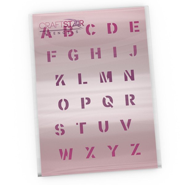 Classic Bold Alphabet Stencil 2cm High Capital Letters Stencil eBay